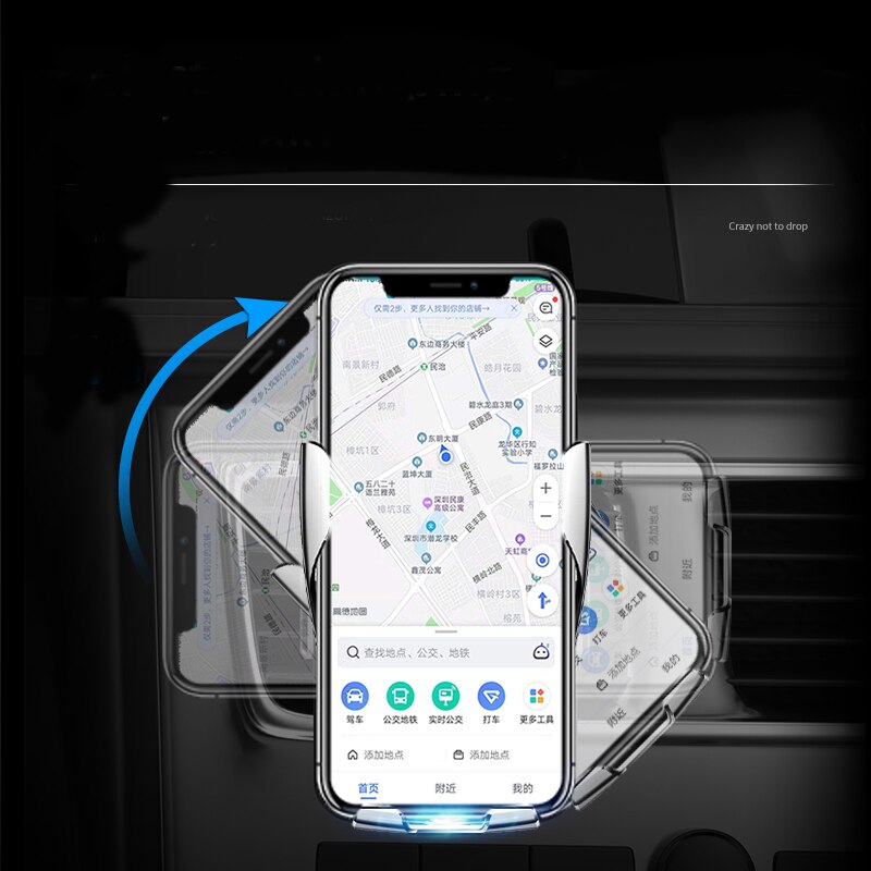 Car mobile phone wireless charging bracket magnetic absorption universal universal all mobile phone charging car bracket