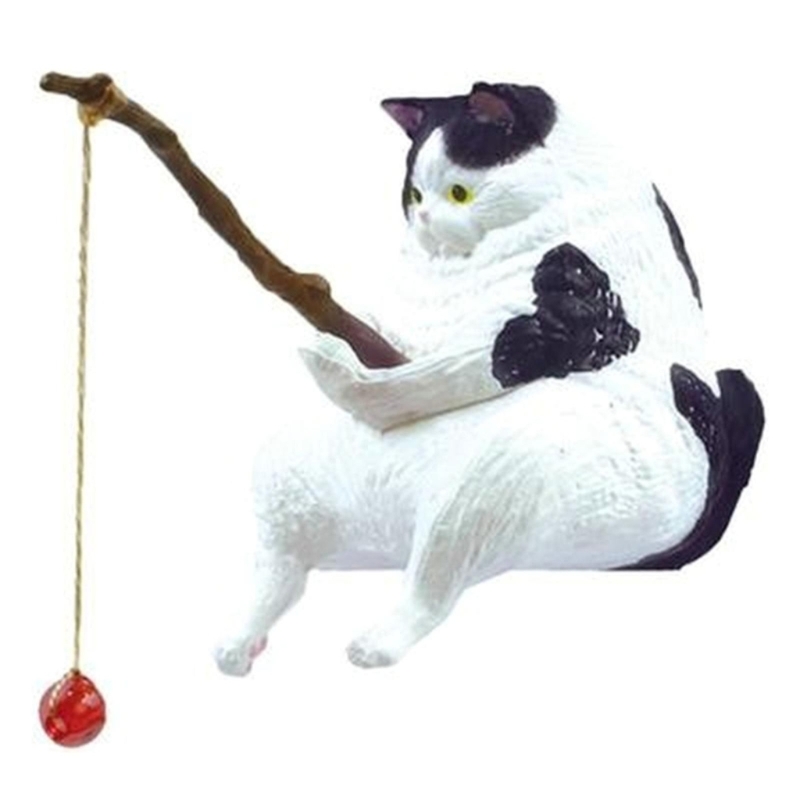 Vissen Kat Ornamenten Aquarium Landschapsarchitectuur Aquarium Decoratie Mini Kat Standbeeld Aquarium Accessoires Huishoudelijke Benodigdheden: green