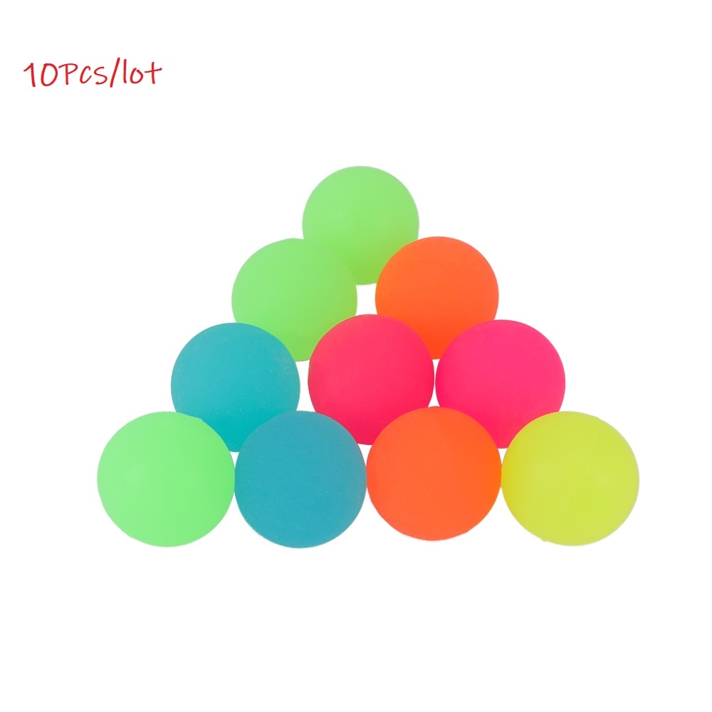 10 Stks/partij Lichtgevende Maanlicht Hoge Bounce Speelgoed Ballen Kids Party Favor Decoratie Kids Glow In The Dark Stuiterende bal