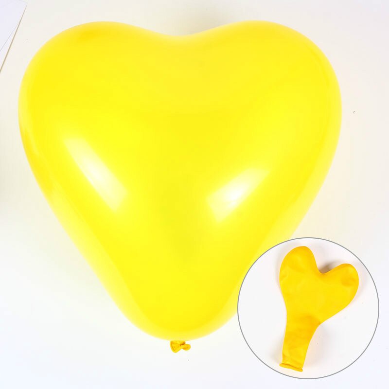 10Pc Red Pink Balloons 10Inch Love Heart Latex Balloons Wedding Marriage Birthday Party Decor Inflatable Helium Globos Proposall: Yellow