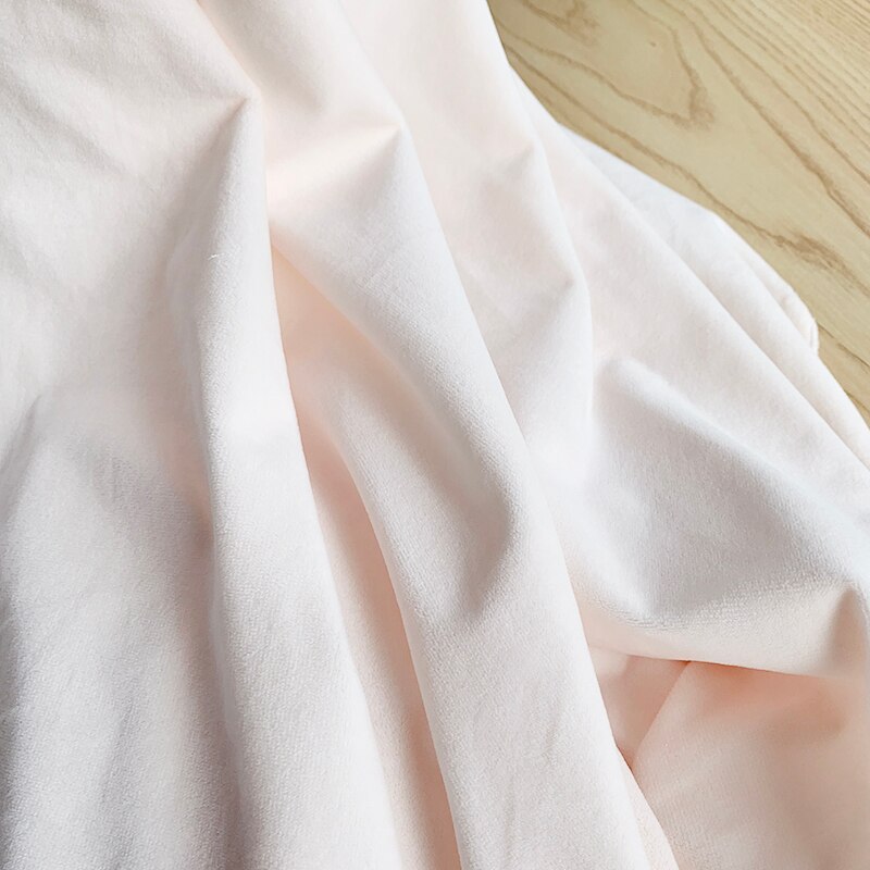 Tela de piel de muñeca de algodón de 1mm de longitud, tela de Color de piel especial de fábrica, felpa corta súper suave de cristal, tela hecha a mano Diy