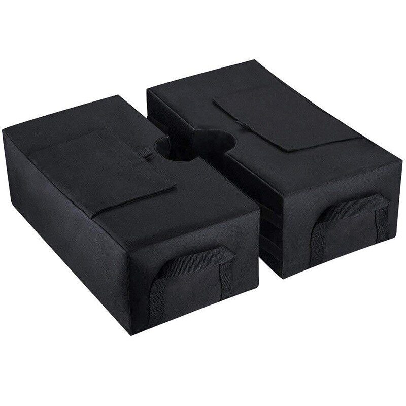 Outdoor Swing Eggshell Chair Dust Cover Garden Weave Hanging Egg Chair Seat Cover Anti-UV Waterproof Home Hanging Organizer: 2pcs weight bags