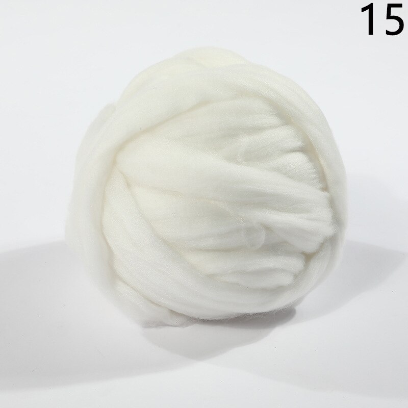 250g Super Thick Natural Wool Chunky Yarn Felt Wool Roving Yarn Spinning Hand Knitting Spin Yarn Diy Blanket Crocheting Supply: 15