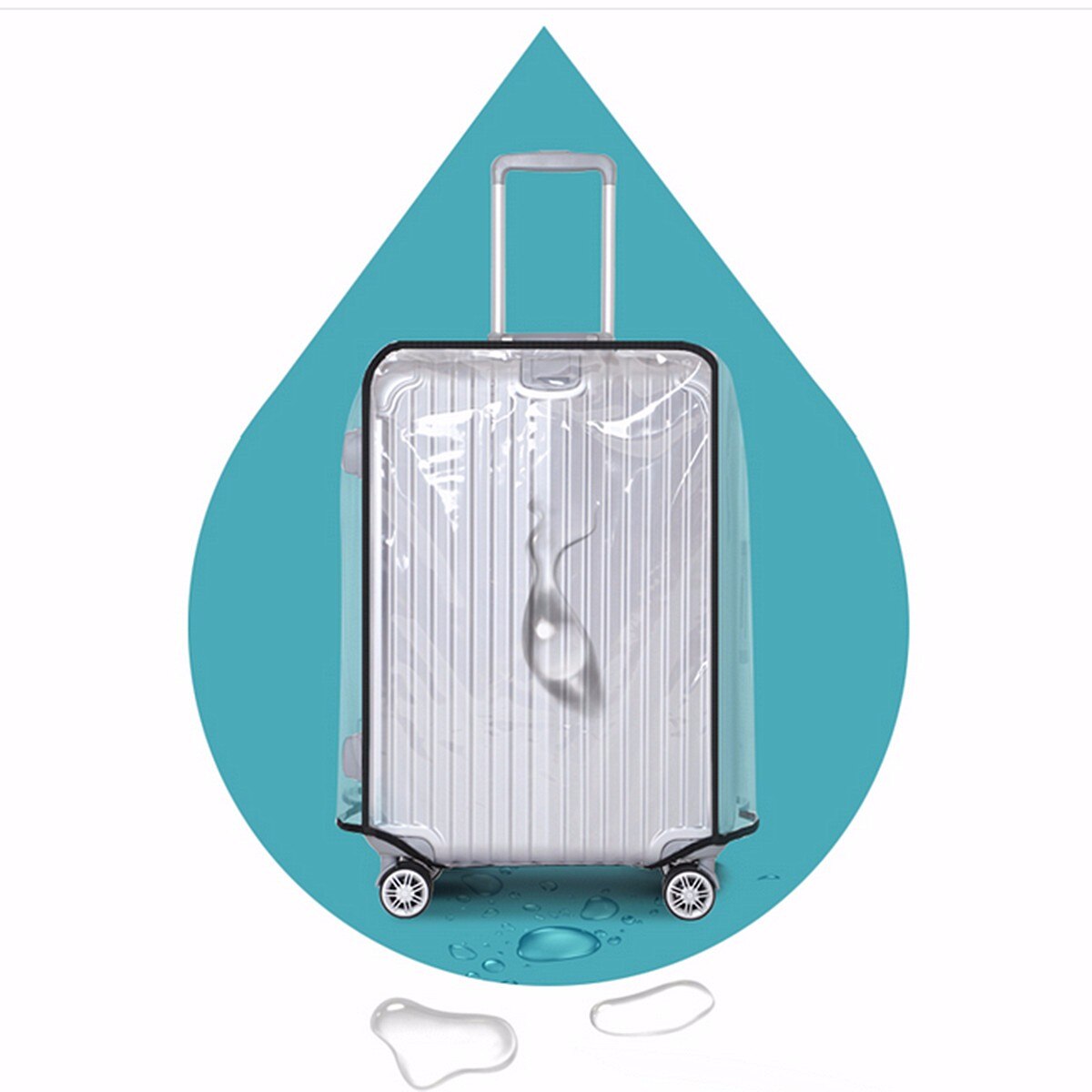 Gepäck Abdeckung Transparent PVC Trolley Koffer Abdeckung Schutzhülle Staubdicht Wasserdichte Gepäck Schutzhülle Reise Fall