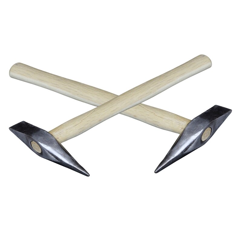 Martillos de soldadura multiusos, martillo de tachuelas de acero, mango de madera, herramienta de desmontaje al aire libre para quitar la reparación