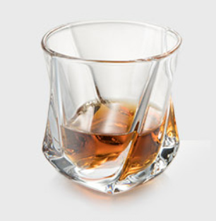Botella de vino de vidrio agujero bien hielo jarra nido de hamsters de Brandy, whisky cerveza jarra transparente jarra para vino Superior Bar herramientas: 7x7.5cm 2pcs