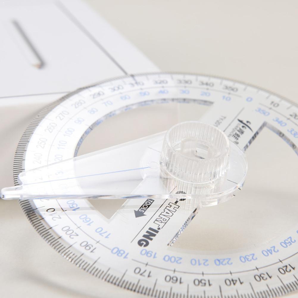 1Pc 360 Degree Measuring Tool Pointer Protractor Craftsman Supplies Verstelbaar Tool Painting Tekentafel Office Stationery N2N1