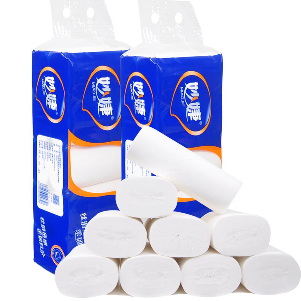 Wit Toiletpapier Wc Roll Tissue Roll Pack Van 10 3Ply Papieren Handdoeken Tissue Huishouden Toiletpapier Toiletpapier Papieren 40P