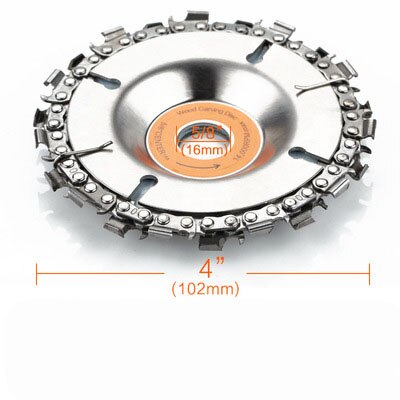 Grinder Wood Carving Chain Disc Wood Carving Disc Woodworking Chain Grinder Chain Saws Disc Chain Plate Tool 5 Inch 4 inch: 10.2cm