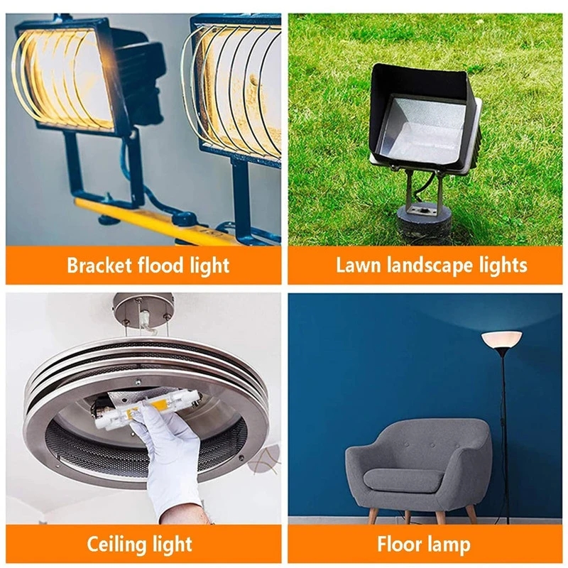 Bombilla Led R7S COB 78mm 15W 25W 118mm 30W 50W 189mm 60W bombilla de maíz R7S reemplazar lámpara halógena AC 220V 110V