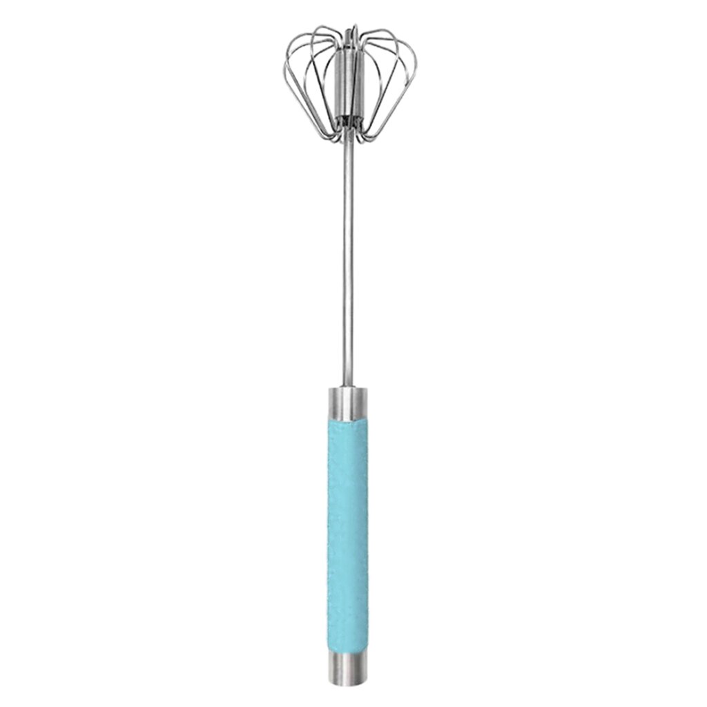 Manual ovo spin batedor para cozinha bolo de leite ferramenta versátil utensílio: 12Inch Blue