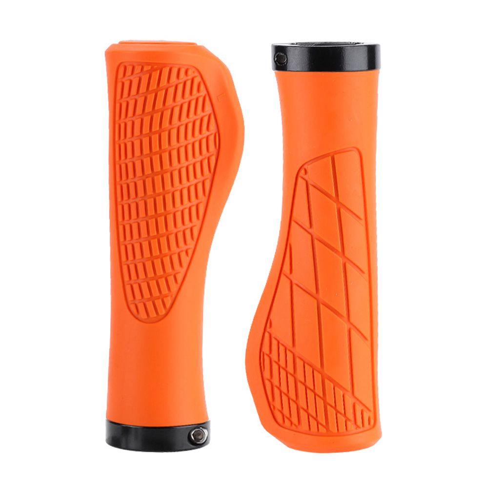 1 par de empuñaduras antideslizantes para manillar de bicicleta de montaña, empuñaduras de goma suave para MTB, empuñaduras de bicicleta cómodas y bloqueables, piezas de bicicleta