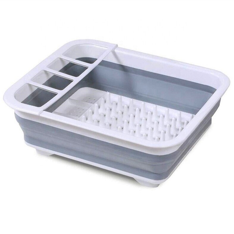 Nueva caravana coche plegable plato Rack estante para la vajilla portátil de Rack TPR de lavabo de para RV caravana barcos