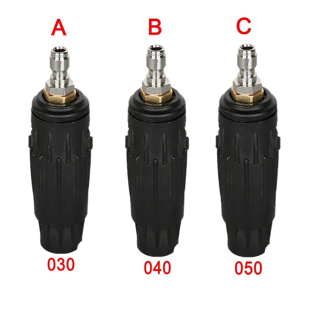 Pressure Washer Rotating Turbo Spray Nozzle 3000 Psi 1/4'' Quick Connect Plug Cleaning tool accessories