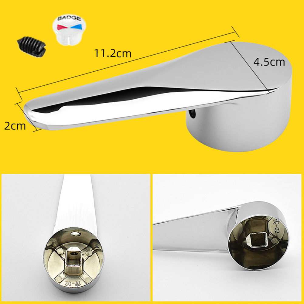 Praktiskt handtag för kran, delar till reservdelar, dusch, badrum, badkarsblandare, handtag, kök: Vit