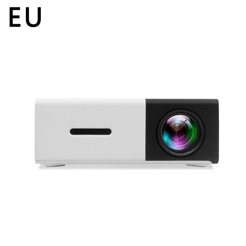 J9 Portable Projector 3D HD LED Home Theater Cinema HDMI USB Audio Projector Yg300 Mini Projector Camara Masanori: EU Plug