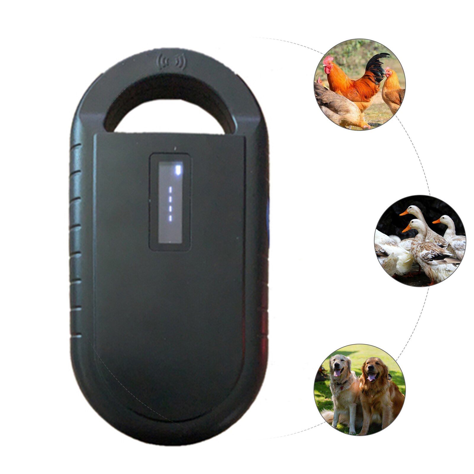 Huisdier Microchip Scanner Draagbare Handheld Dier Chip Reader Huisdier Microchip Erkenning Reader Voor Pet Dier Kat Hond