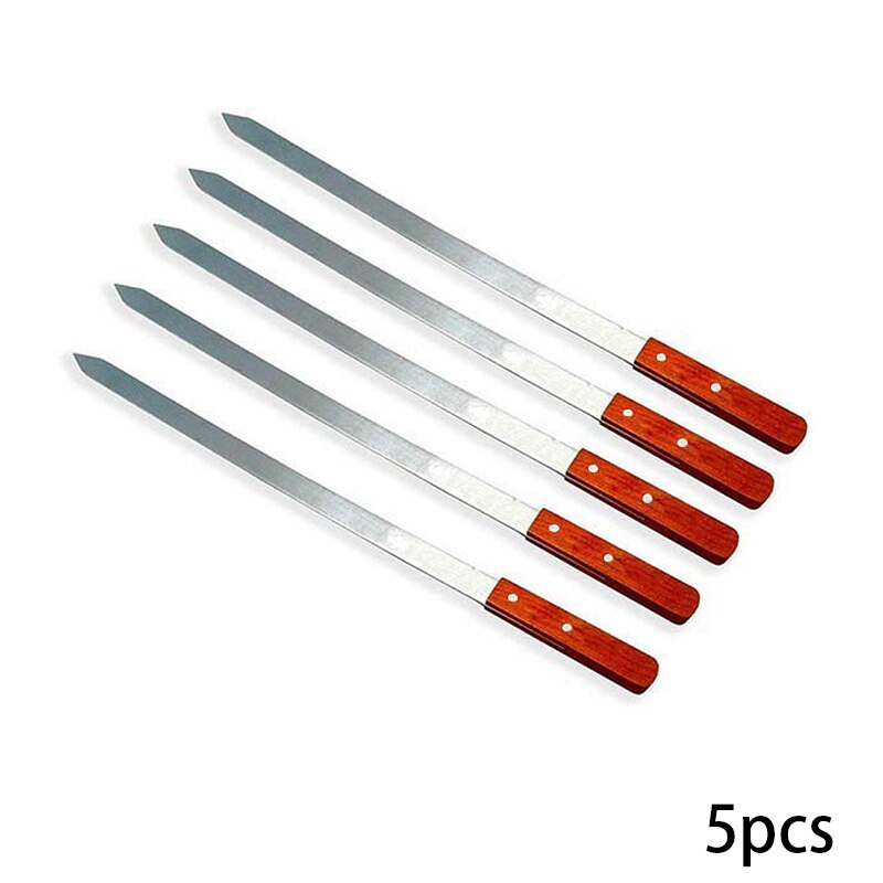 20.5 tum 52cm stora grillspett i brasiliansk stil med lång handtag grillgaffel shish kebab turkiska grillspett 2 st