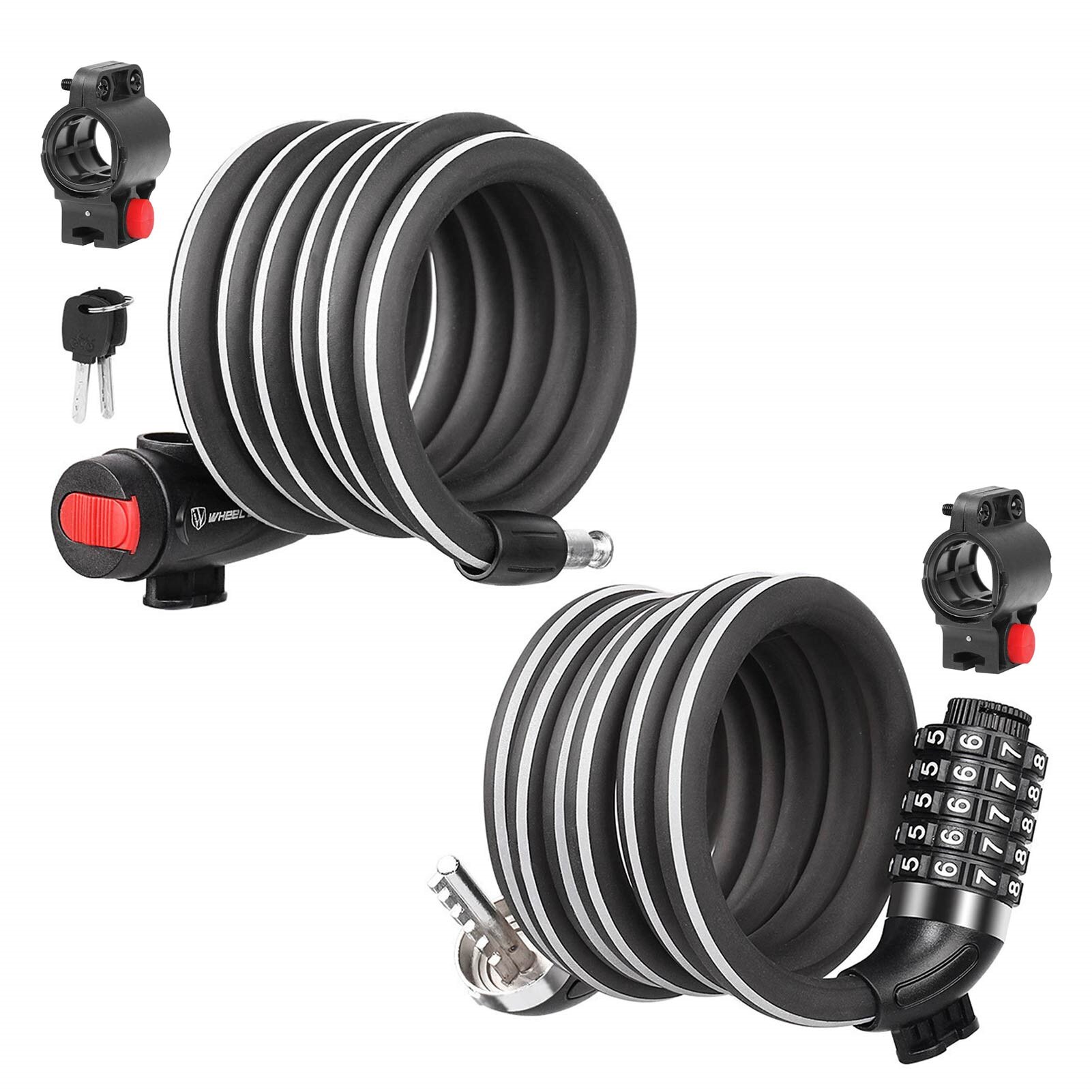 Motorcycle Steel Cable Lock Anti-theft Mountain Bike Lock Safety Accessories For Electric Bikes Bicycles Motorcycles