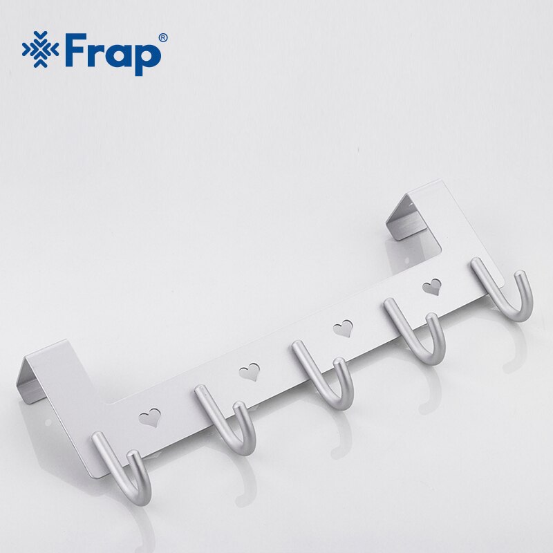 Frap Aankomst Haak Up Silve Kleding Haak Ruimte Aluminium Handdoek Deur Haak Slaapkamer Rugzak Slaapkamer Hardware Accessoires Y38026