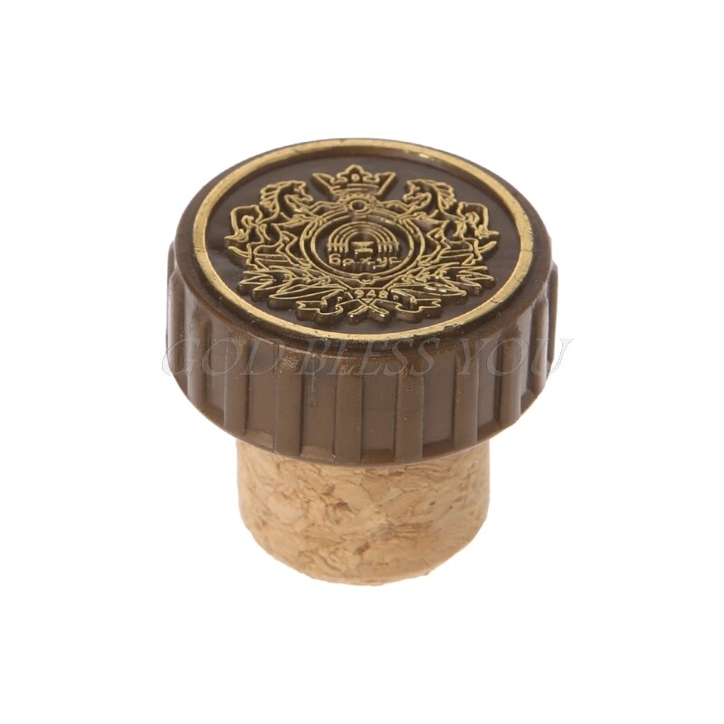 Tapones de corcho para botellas de vino tinto en forma de T, herramienta de sellado para Barra de cocina, corchos, 3 uds.,: Marrón