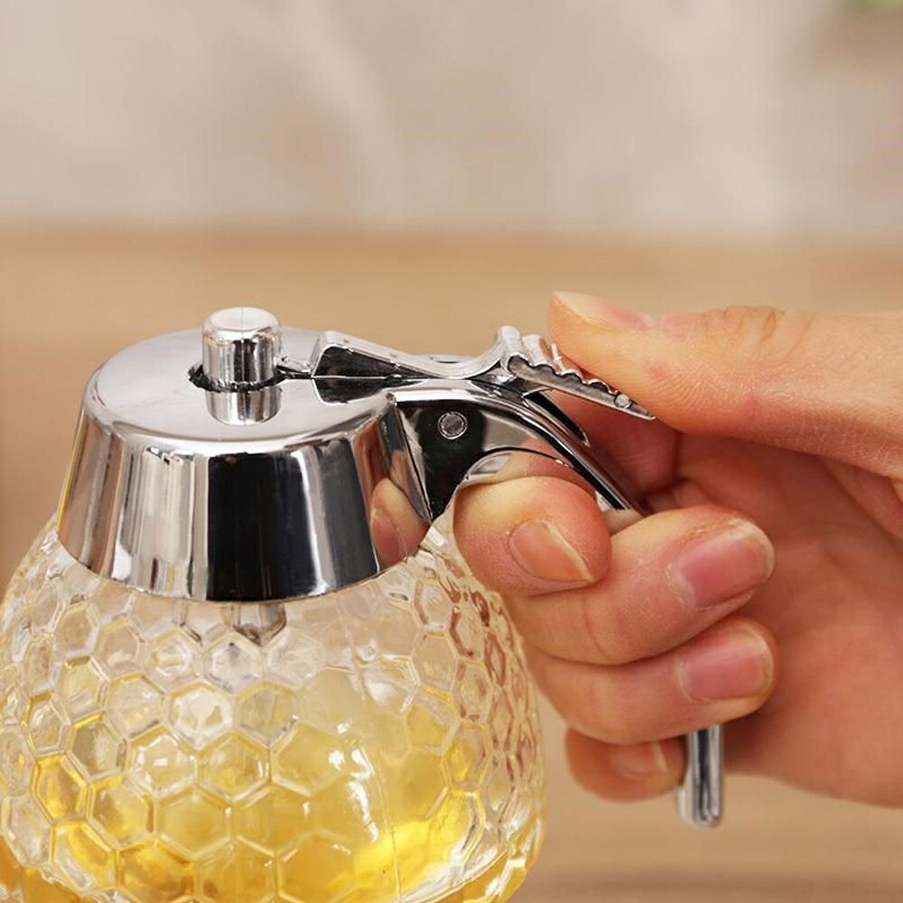 Produktbild von Honigspender Für 500-g-Gläser – Dosierpumpe Mit Verlängerung 10 Cm, Twist-Off-Verschluss Ø 70 Mm, Lebensmittelecht, Tropffrei