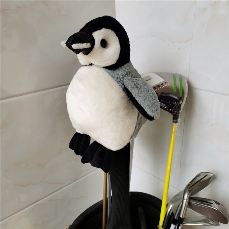 Plush Penguin golf driver headcover golf club 460cc Animal wood cover CUTE