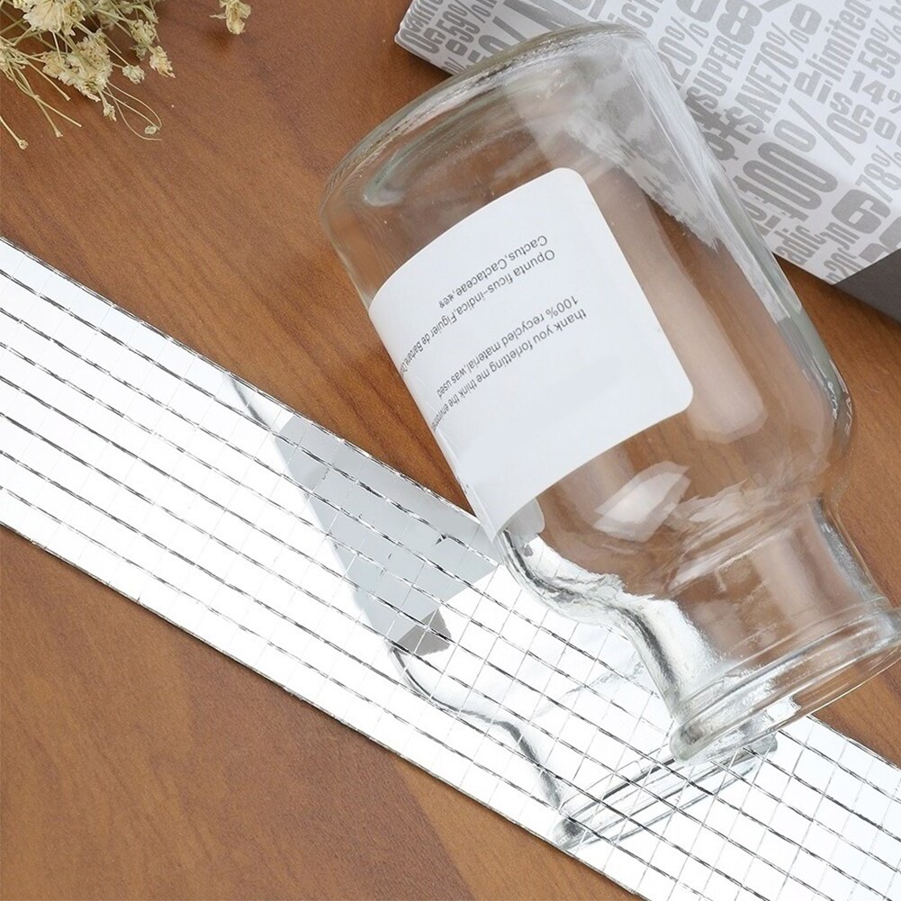 Bathroom Mosaic Tiles Party Home Removable Handmade Self Adhesive Solid Mini Square Glass Waterproof Decorative Craft DIY