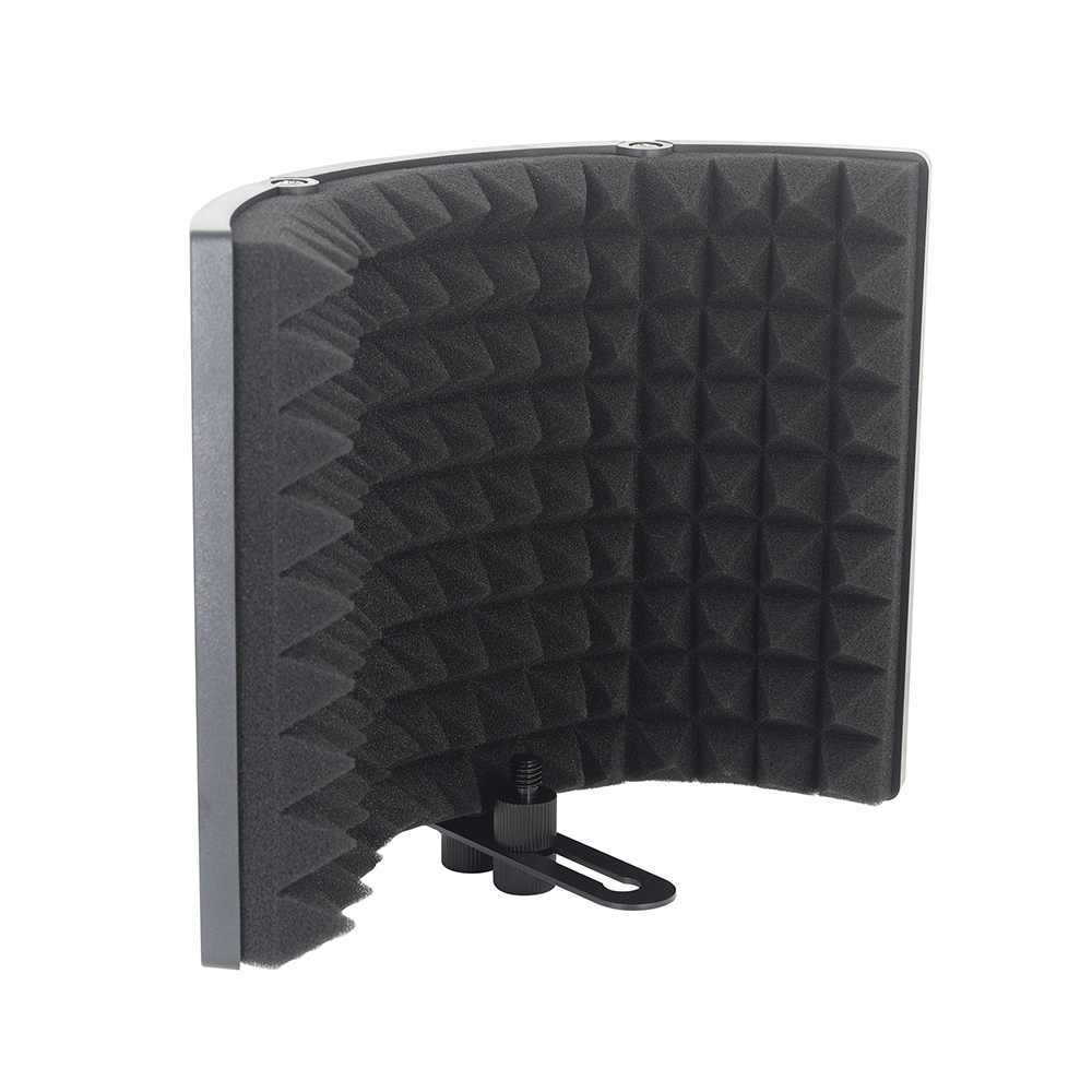 Capot d'isolation de microphone, bouclier de microphone pliable avec triple isolation sonore, adapté aux équipements d'enregistrement de microphone