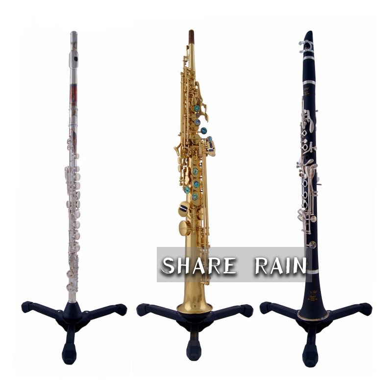 Flûte, clarinette, saxophone soprano, support d'instruments de musique stabilité de pliage