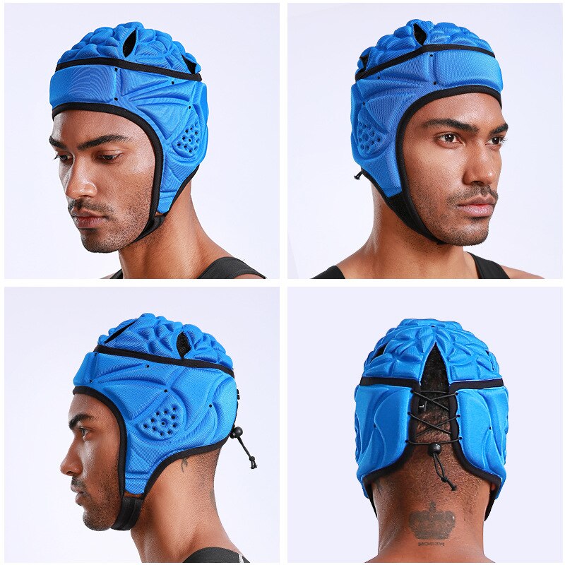 Sport Rugby Hoofdbeschermer Zachte Helm Vlag Amerikaanse Voetbal Helmen Gewatteerde Voetbal Hoofd Hoed Beschermende Hoofddeksels Crum Cap Mannen Volwassen