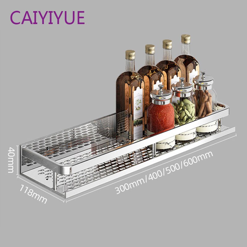 Kitchen rack wall-mounted multi-function punch-free Bathroom Shelf Accessories Wall Mount Shower Shampoo Storage Shelves