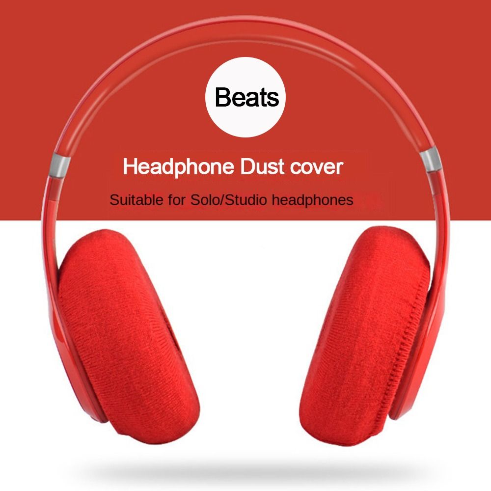 1Pairs Knitted Fabric Dustproof Protect Dust Cover Protection for Beats Solo 2/3 Studio 2/3 Headphones Earpad Earcup