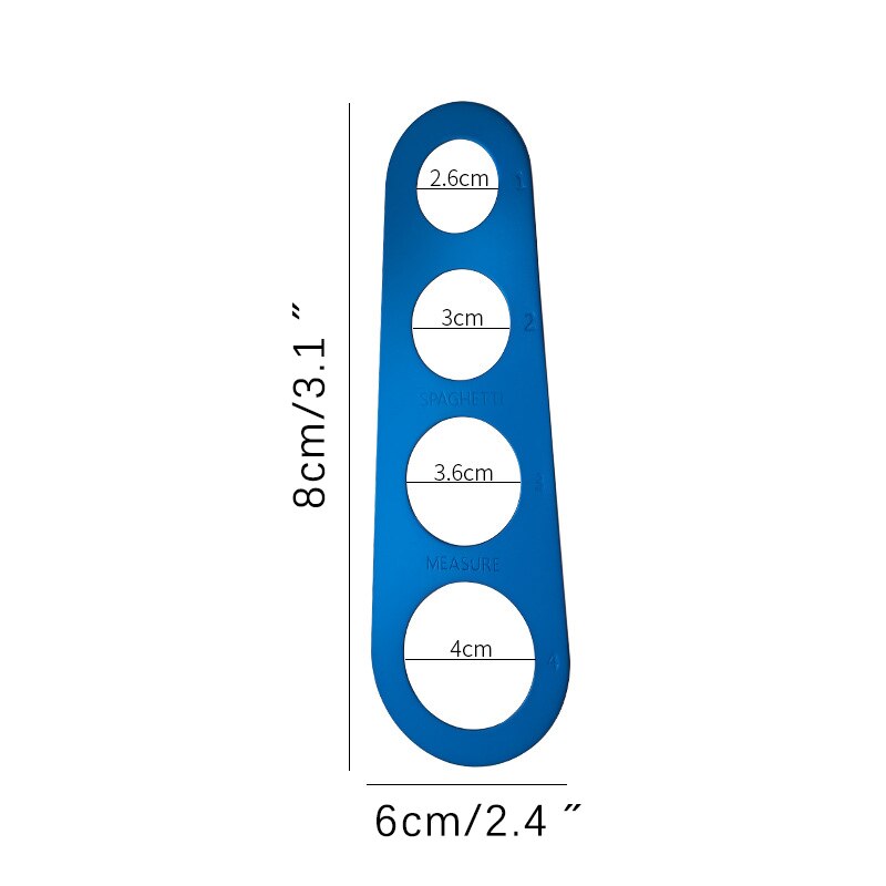 Spaghetti Pasta Noodle Measure Tools Spaghetti Measurer Kitchen Utensils Spaghetti Ruler 1 To 4 Portions Kitchen Accessories: blue