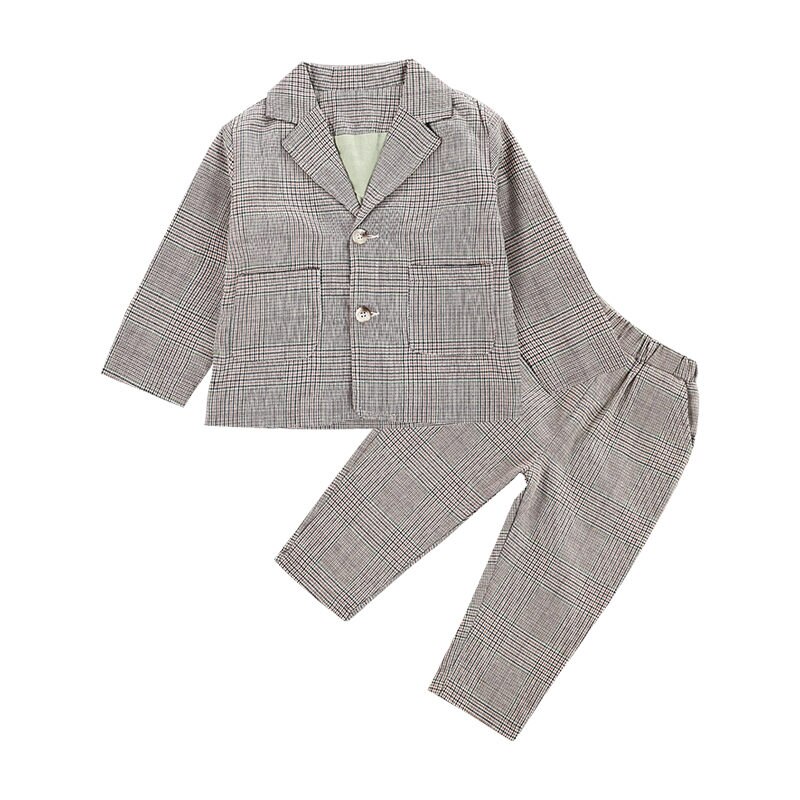 Bruiloft Kids Smoking Pak Voor Baby Jongens Peuter Jongen Blazer Jas + Broek 2 Stuks Set Kinderen Mannelijk Kind Past voor Jongen 2-9 Jaar: 5