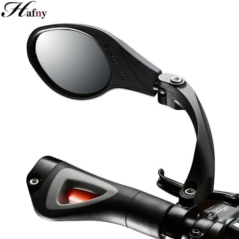 Hafny Fiets Rvs Lens Spiegel Mtb Stuur Side Veiligheid Achteruitkijkspiegel Racefiets Fietsen Flexibele Achteruitkijkspiegel Spiegels