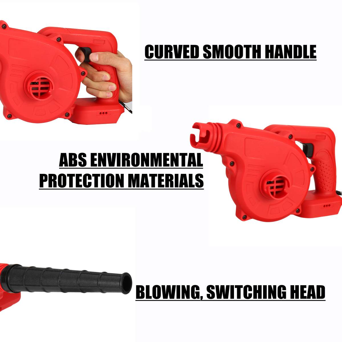 18V Cordless Blower Vacuum Clean Air Blower & Suction Computer Dust Collector Cleaner For Makita Li-ion Battery