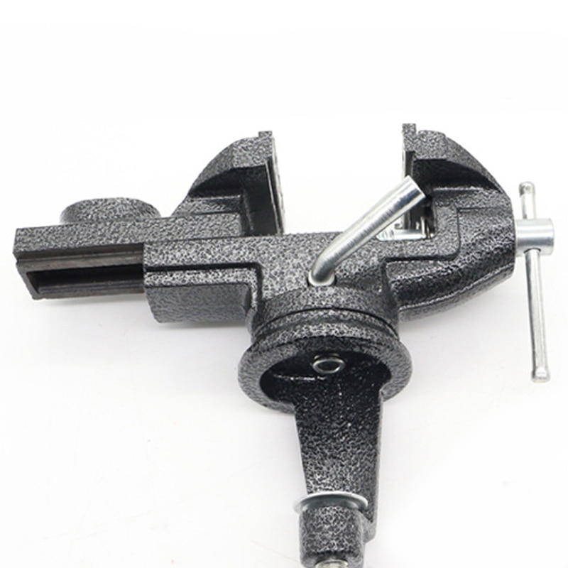 60mm 360 Degree Rotatable Mini Table Vise Cast Iron Universal Vise Multi-functional Flat Pliers Manual Bench Clamp