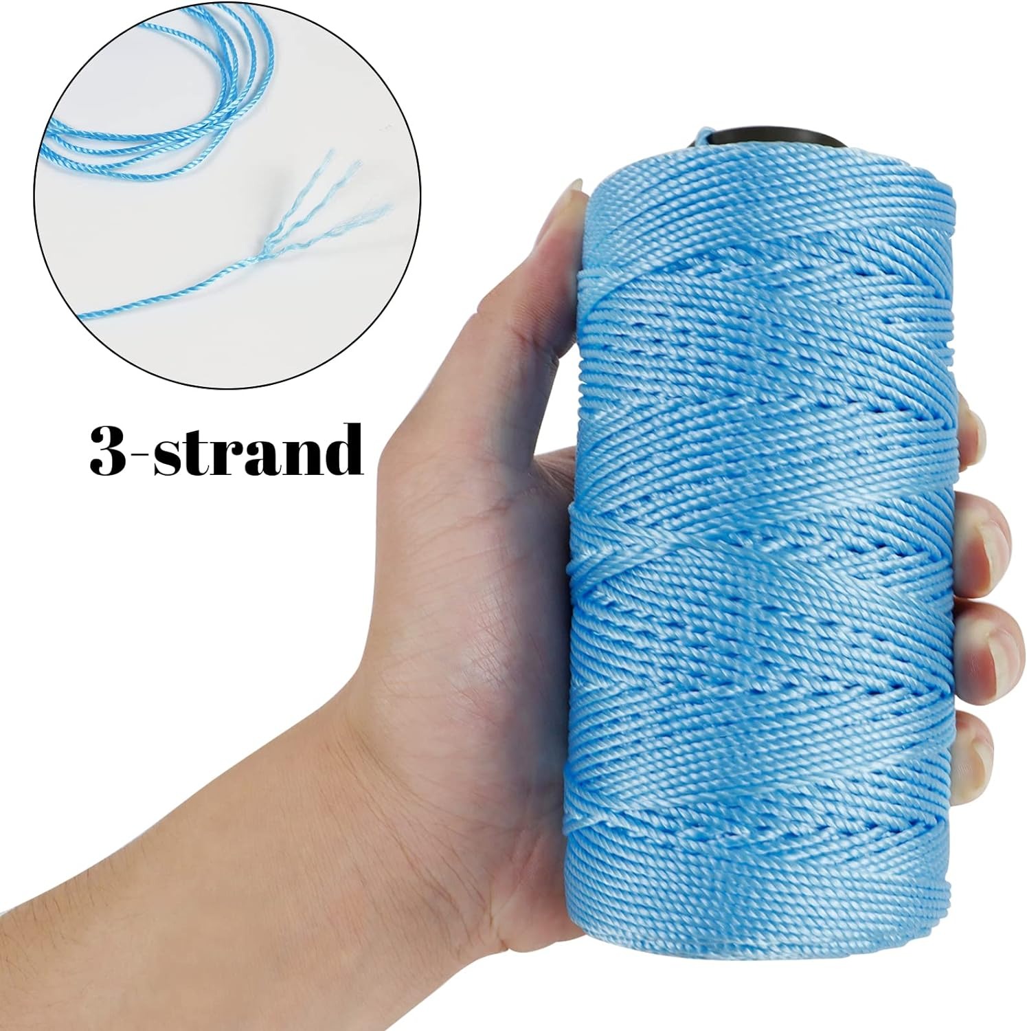 Summer Crochet Yarn DIY Craft Thread Ice Silk Art Yarn Cord 1.5mm200m Polypropylene Yarn for Hat Doll Sewing Bags Crocheting