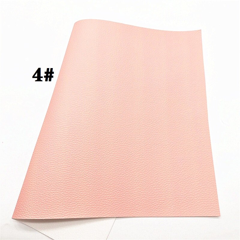 Neon Colors Litchi Textured Solid Synthetic Faux Leather Vinly Fabric Sheets with Felt Backing DIY Bows 21X29CM R416A: 4-21X29CM
