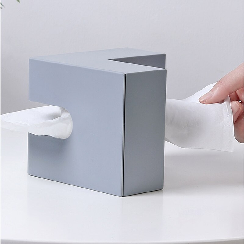 90 Degree Right Angle Nordic Tissue Box Corner Removable Tissue Desk Car Decoration Paper Toilet Towel Holder Bathroom Organizer