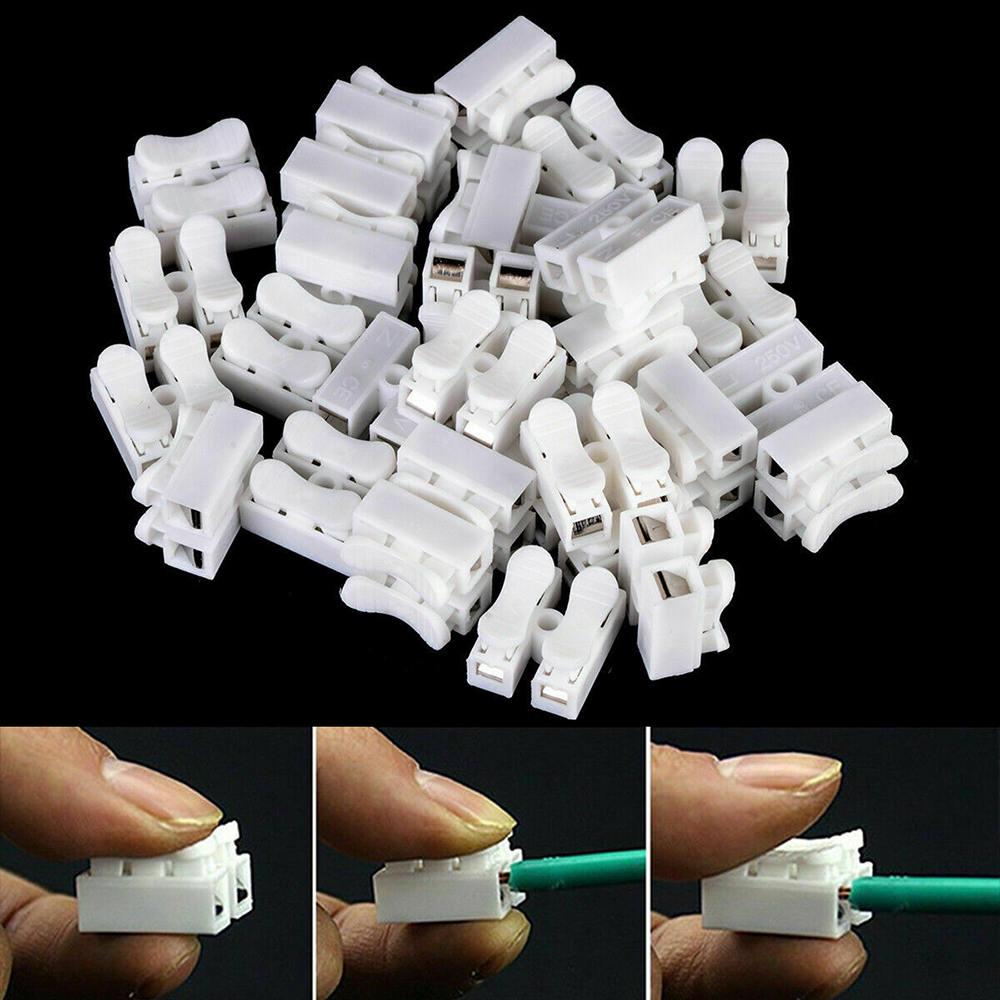 Self Locking Electrical Cable Connectors Quick Splice Lock Wire Terminals Connected To 0.5~1.5mmÂ²