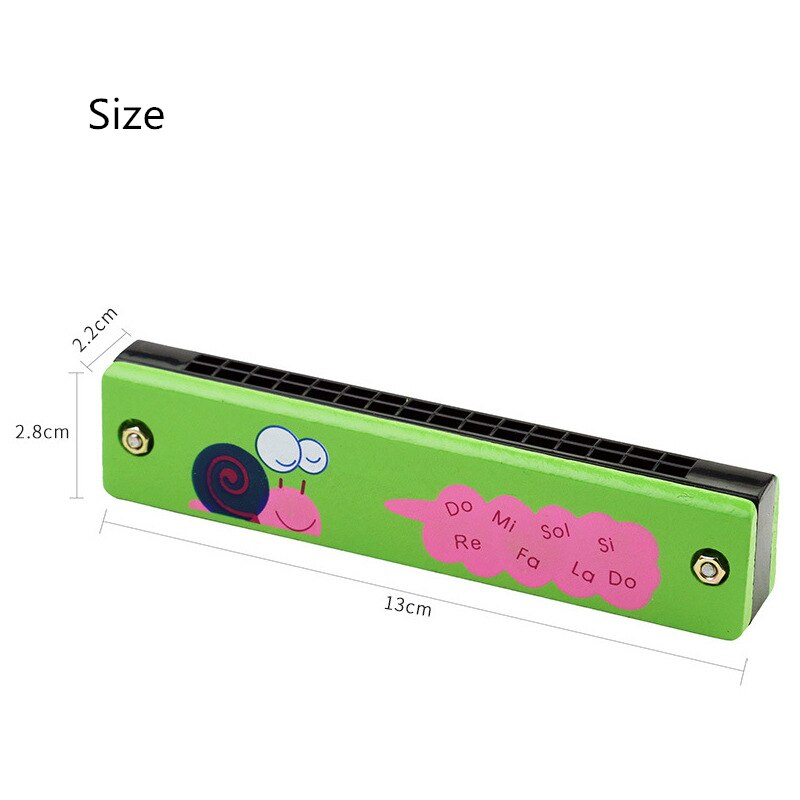 Children Harmonica 16 Holes Cute Cartoon Harmonica Kids Wind Instrument Beginner Musical Educational Toy