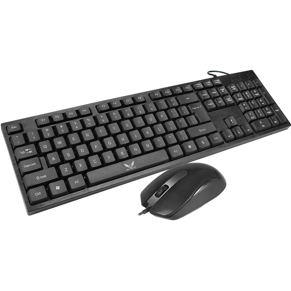 ZERODATE Home Office Business Keyboard Set Mouse For Desktop/Laptop Frosted Mice