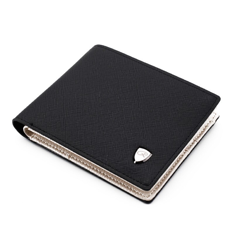 Top Mannen Portefeuilles Verse Fishon Ontwerper Portemonnee Gestreepte Card Portemonnee Mens Wallet Portemonnees Voor Mannen: black