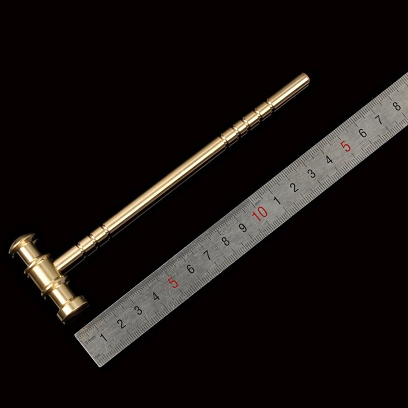 Brass L150mm Solid Hammer DIY for Manual Hammer Clock Repair Hammer Leather Hammer Hand Tool Parts