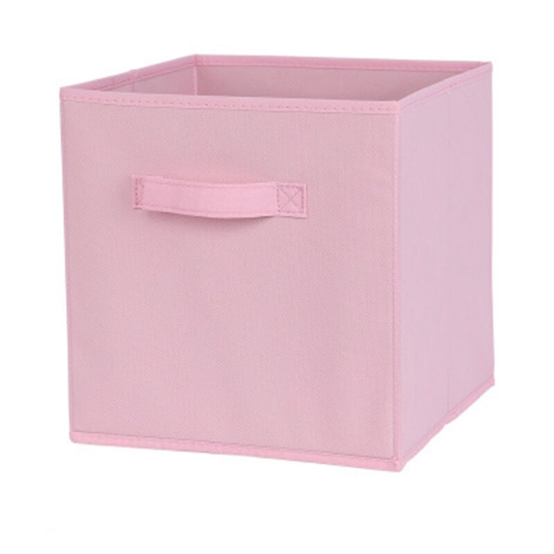 Foldable Fabric Storage box Cube Bins Cloth Organizer storage Baskets Folding Nursery Closet Drawer Features Dual Handles