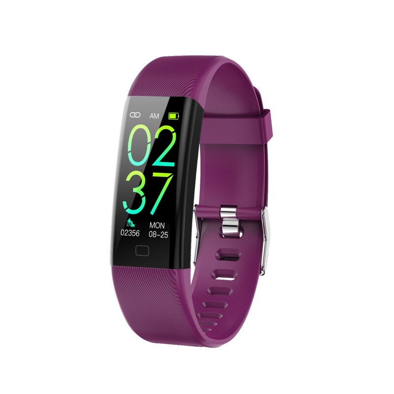 F07t smarte armbänder, Fitness-Tracker, gesundheits-Tracker mit herzfrequenz- und blutdruckmessung für erwachsene: Lila