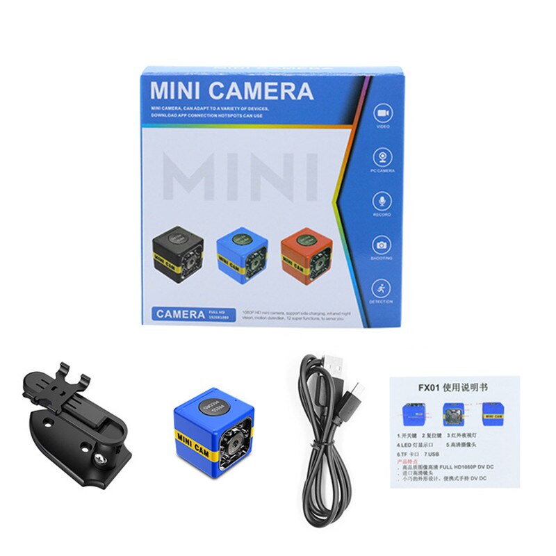 Full HD 1080P Mini Camera DVR Micro Camera Motion Detection Night Vision Car Recorder Camcorder Portable Outdoor Sports Cam