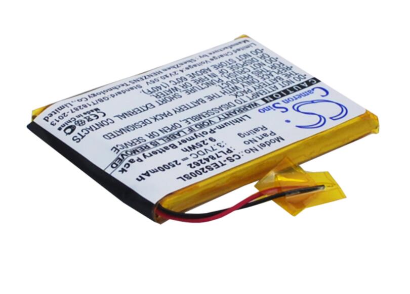 Cameron sino 2500mah batterij voor TEASI Een 2 PL784262 GPS, Navigator Batterij